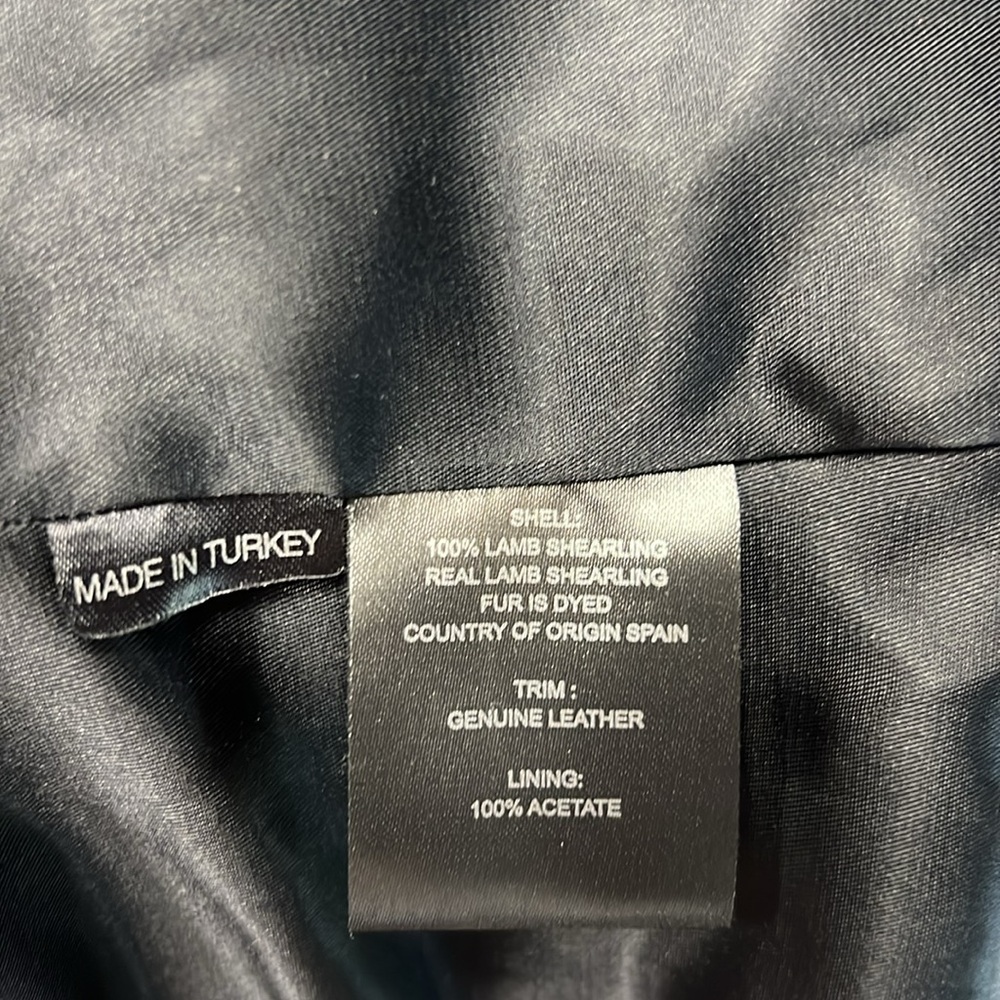 Shearling and leather jacket - Picture 8 of 8